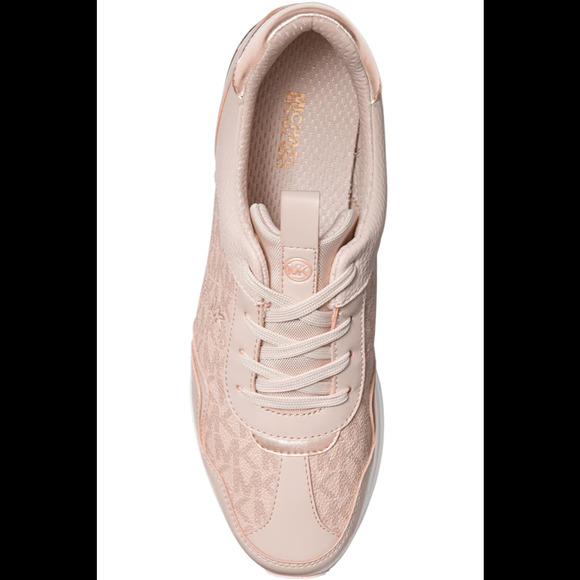 Michael Kors Women's Maddy Mixed-Media Trainer Sneaker Pink/Ballet - Medium - Picture 2 of 3